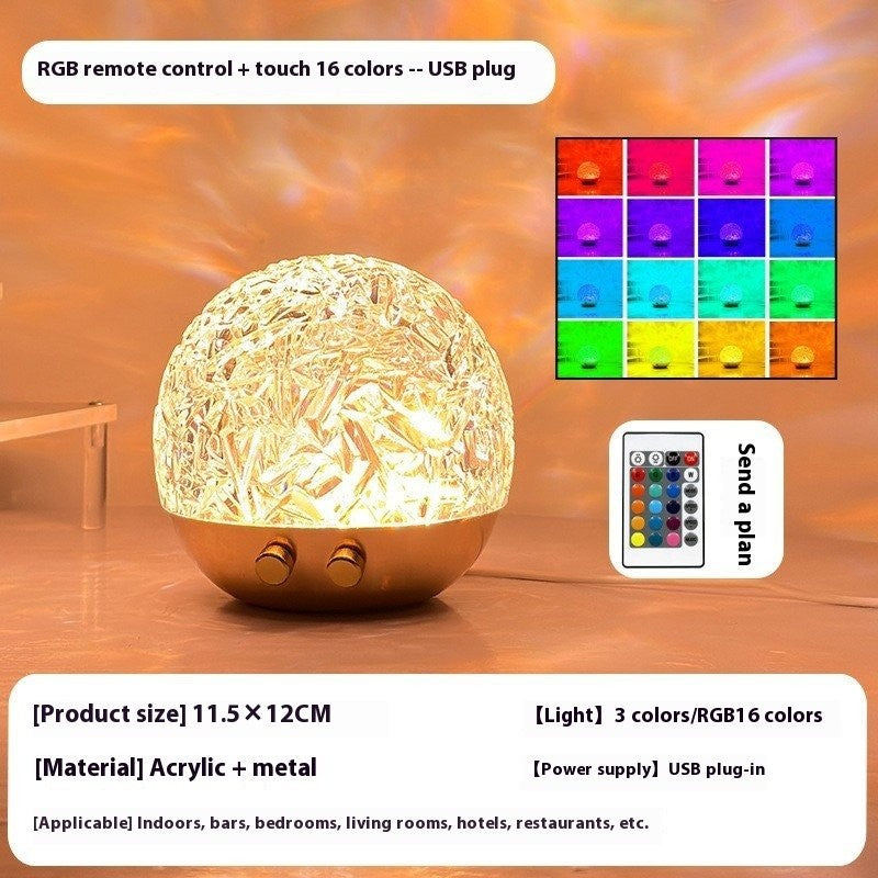 Crystal Mood Projection Light — Ambient Decor