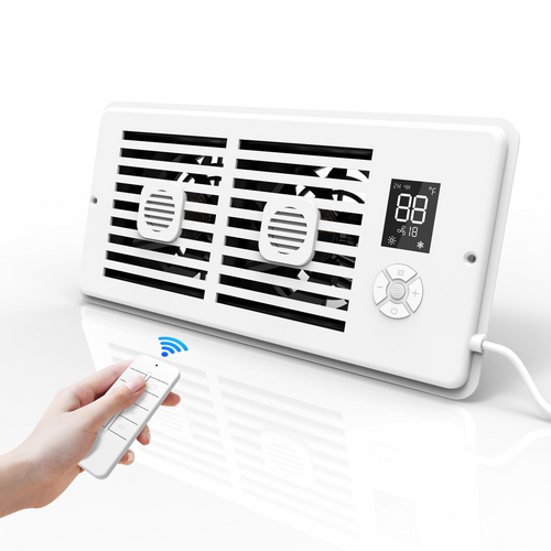 Home Smart Silent Booster Fan with Aromatherapy – Adjustable Speed, Remote Control